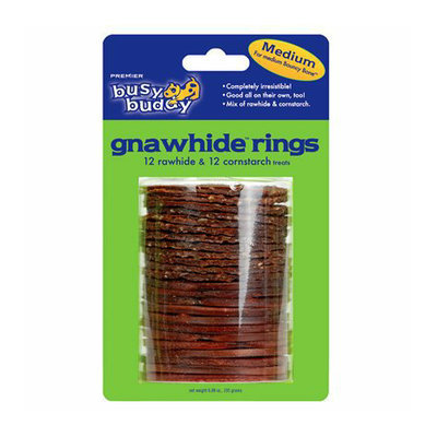 Busy Buddy Boots & Barkley Dog Gnawhide Ring - Medium
