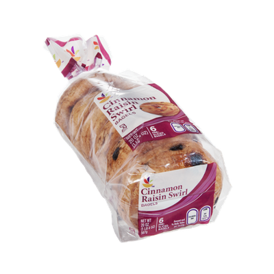 Ahold Cinnamon Raisin Swirl Bagels - 6 CT