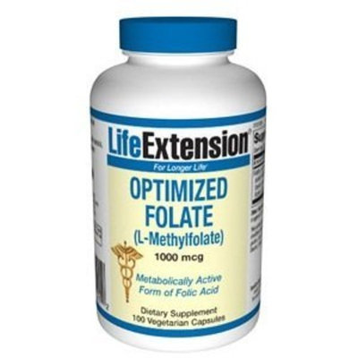 Life Extension Optimized Folate (l-methylfolate), 1000 Mcg, Tablets form, 100-Count