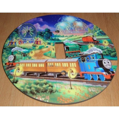 THOMAS THE TANK ENGINE Light switch Cover 5 Inch Round (12.5 cms) Switch plate Switchplate