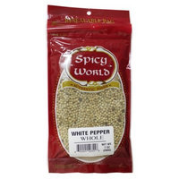 Spicy World Whole White Peppercorns, 7-Ounce Pouches (Pack of 6)