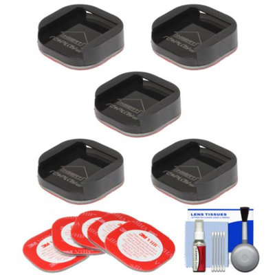 Replay XD SnapTray Convex (5 Pack) with 3M Mount Adhesive + Cleaning Kit for Replay XD 1080 Mini, XD 1080, XD 720 Action POV Camcorders