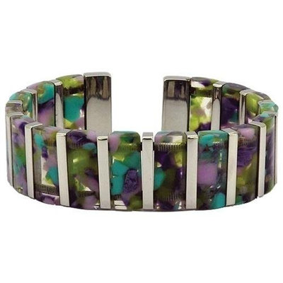 Serenity2000 10165 Magnetic Fashion Bangle- Blue Safari Standard Size