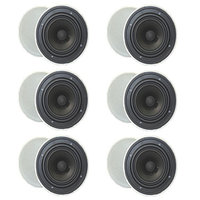 Goldwood Sound GH-65 200 W RMS Speaker - Black - 45 Hz to 20 kHz - 8 Ohm - In-ceiling