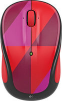 Logitech - M325c Wireless Optical Mouse - Red Harlequin