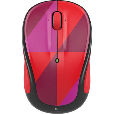 Logitech - M325c Wireless Optical Mouse - Red Harlequin