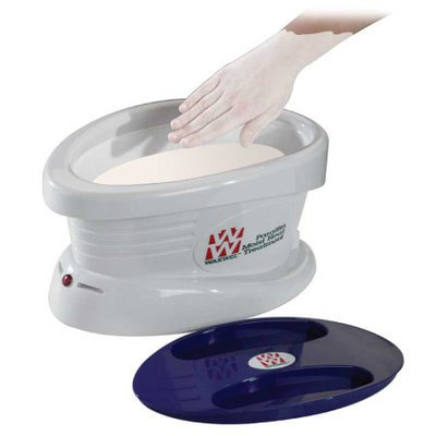 WaxWel 11-1606 Paraffin Bath Unit Includes 6 Lb. Peach Paraffin 100 Liners 1 Mitt and 1 Bootie