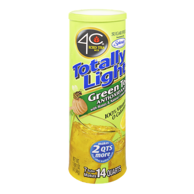 4C Totally Light Sugar Free Green Tea Antioxidant with Honey & Natural Lemon Flavor Drink Mix - 7 CT
