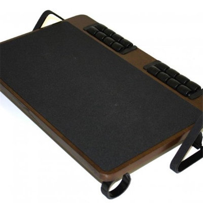 Jobri BP1250 BetterPosture Massaging Adjustable Wood Footrest - Oak