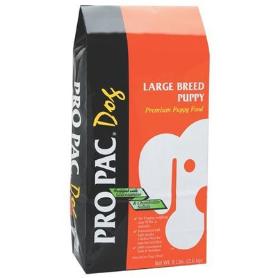 Pro Pac Large Breed Puppy Food for Dog, Size: 8 POUND, Count: 5