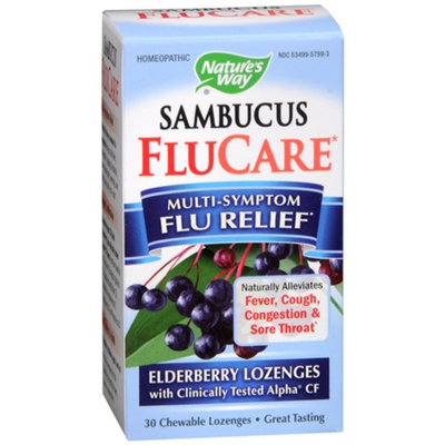 Nature's Way Multi-Symptom Flu Relief Elderberry Chewable Lozenges