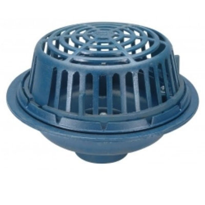 Zurn-wilkins Zurn Wilkins Z100-6NH 6 x 5 Diameter Main Roof Drain, No Hub Outlet, Poly Dome