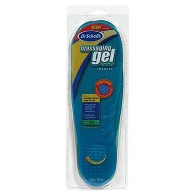 Dr. Scholl's Massaging Gel Insoles for Men's Sizes 8-13, 1-pair Packages (Pack of 3)