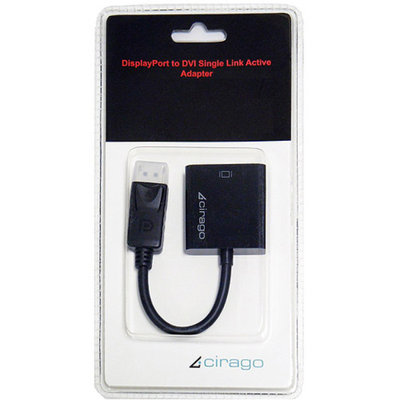 Cirago Mini DisplayPort to VGA Active Adapter, Black