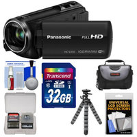 Panasonic HC-V250K HD Wi-Fi Video Camera Camcorder with 32GB Card + Case + Flex Tripod + Accessory Kit