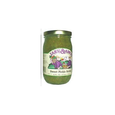 Jake & Amos Sweet Pickle Relish, 16 Ounce - 3 Pack