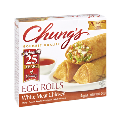Chung's White Meat Chicken Egg Rolls - 4 CT