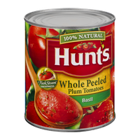 Hunt's 100% Natural Basil Whole Peeled Plum Tomatoes