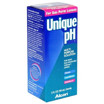 Alcon Unique pH Multi-Purpose Solution for Rigid Gas Permeable Contact Lenses, 3-Ounce Bottles (Pack of 3)