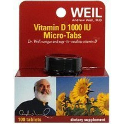 Weil Nutritionals Dr. Weil Vitamin D 1,000 IU Micro Tabs, 100 ct