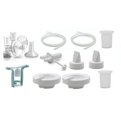 Ameda Purely Yours Replacement Parts Kit with One-Hand Manual Breastpump BPA FREE - Large (30.5mm)/ Insert (28.5mm)