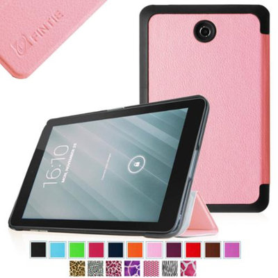 Fintie Slim Shell Case Ultra Slim Lightweight Stand Cover for Dell Venue 8 Android Tablet, Pink