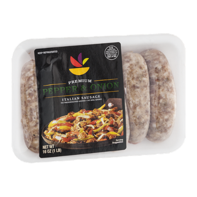 Ahold Premium Italian Sausage Pepper & Onion - 6 CT