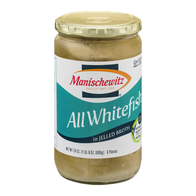 Manischewitz All Whitefish Pieces in Jelled Broth - 6 CT