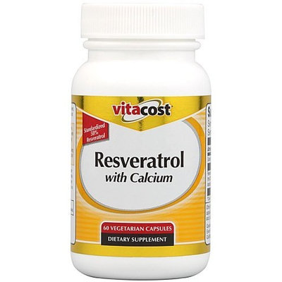 Vitacost Brand Vitacost Resveratrol with Calcium -- 100 mg - 60 Vegetarian Capsules