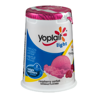 Yoplait® Light Fat Free Yogurt Raspberry Sorbet Yogurt