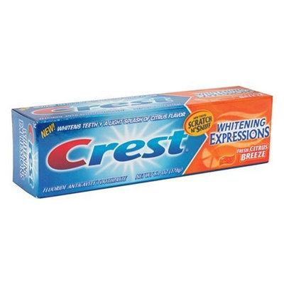 Crest Whitening Expressions Fluoride Anticavity Toothpaste, Fresh Citrus Breeze