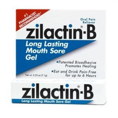 Zilactin-B Zilactin B Long Lasting Mouth Sore Gel - 0.25 Oz(pack of 2)