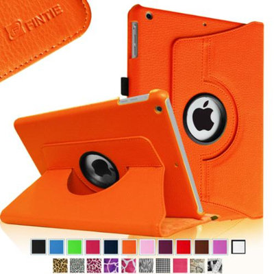 Fintie Rotating Stand Case Cover with Auto Sleep / Wake Feature for iPad Air / iPad 5 (5th Generation), Orange