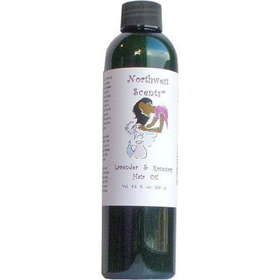 Northwest Scents Lavender and Rosemary Hair Oil for Black, African American, Afro Caribbean, Dry, Coarse, and Highly Textured Hair - 8.5 oz bottle