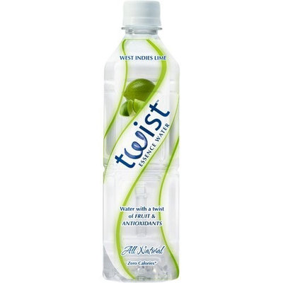 Twist Lightly Flavored Water, West Indies Lime, 19-Ounce Bottles (Pack of 12)