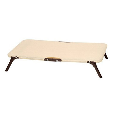 Coolaroo Elevated Pet Bed, Foldable Steel-Framed, Small, Steel Gray