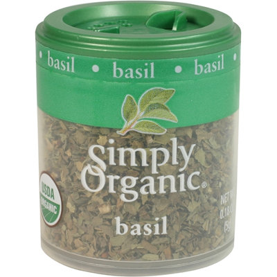 Simply Organic Certified Organic Basil Leaf Sweet C/S