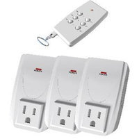 Westinghouse 28064 Indoor/Outdoor Power Remote Control Combo, 3-Pack
