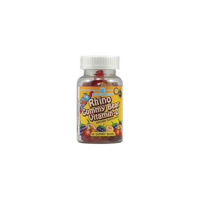 Nutrition Now Children's Supplements Rhino Vitamin-D 60 chewable gummies Daily Products 223108