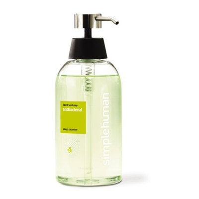simplehuman Antibacterial Liquid Hand Soap, Aloe plus Cucumber, 15 Fluid Ounce (Pack of 2)