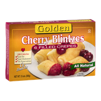 Golden Filled Crepes Cherry Blintzes - 6 CT