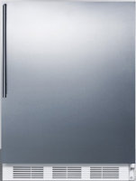 Summit FF61BISSHVADA 5.5 Cu. Ft. Built-In Undercounter All-Refrigerator with Stainless Steel Wrapped Door Thin Handle Interior Light Fruit and Vegetable Crisper in