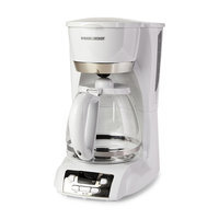 Black & Decker 12-Cup Programmable Coffee Maker, White