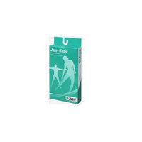 Juzo 4411AGSBSH10 IV IV Basic Opend Toe Thigh High Short 20-30 mmHg with Silicone Border - Black