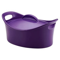 Rachael Ray Casseroval Purple Stoneware Covered Casserole 4.25-qt.