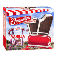 Friendly's Friendwich Vanilla Ice Cream Sandwich - 6 CT