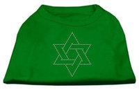 Ahi Star of David Rhinestone Shirt Emerald Green XL (16)