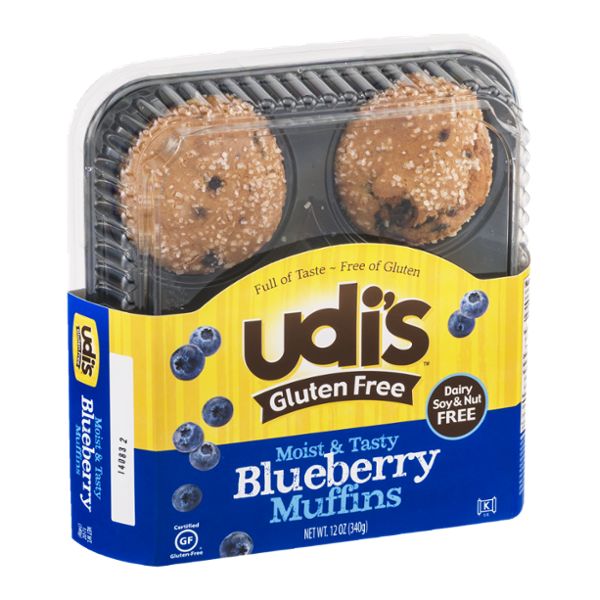 Udi's Gluten Free Muffins Blueberry