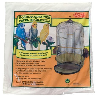 Hagen Living World Gravel Paper, Round 14 inches, 8-pack