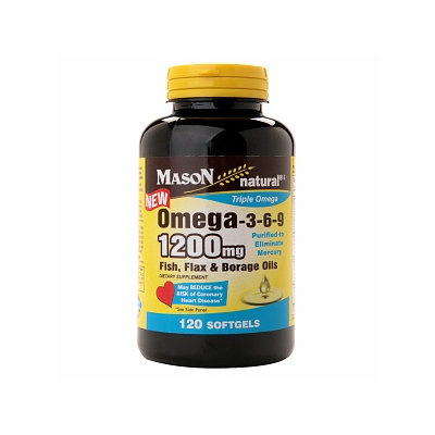 Mason Natural Omega 3-6-9 1200mg Fish